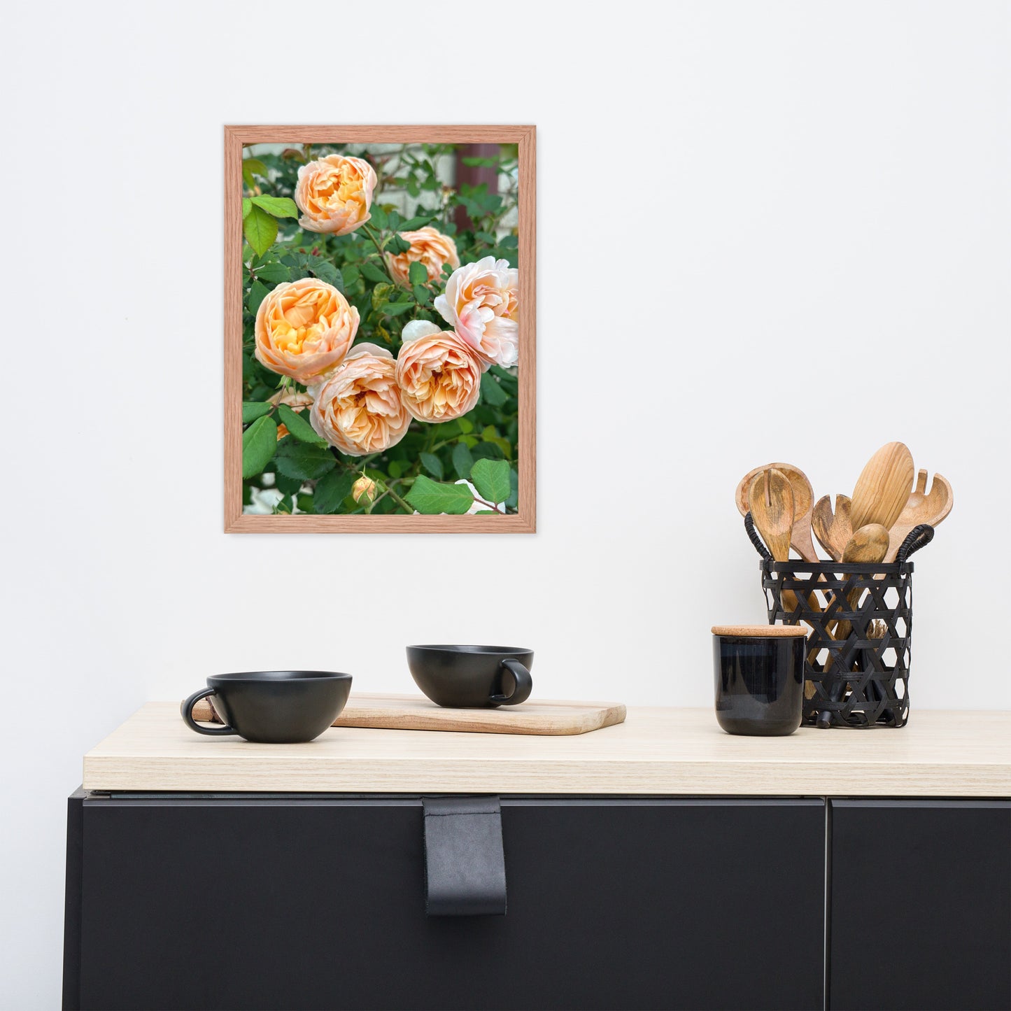 Framed Photo "Peach English Bloom" image 1